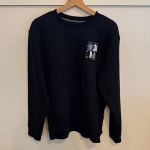 Patagonia Men’s Black Graphic Crewneck Sweatshirt Outdoor Logo Pullover Size L